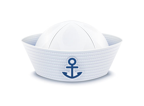 Sailor cap. vector illustration isolated on white background