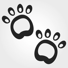Dog paw print