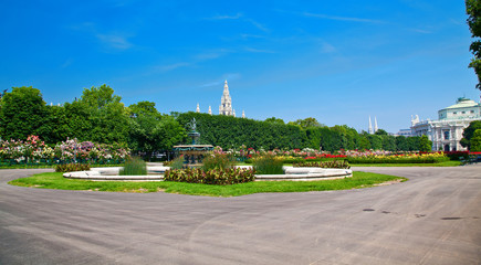 Obraz premium panorama of Volksgarten, Austria