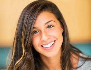 Beautiful Young Woman Smiling