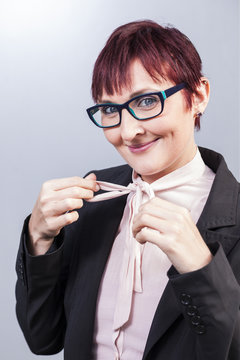 studio portraits of a young well educated business women