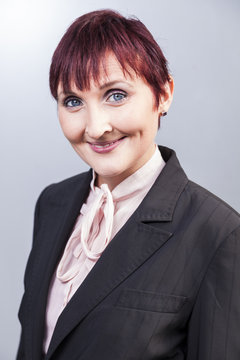 studio portraits of a young well educated business women
