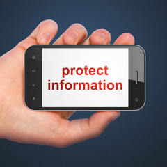 Privacy concept: Protect Information on smartphone