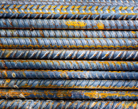 Construction site - Background bars steel
