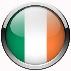 ireland flag gel metal realistic button