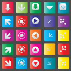Icon set vector illustration collection