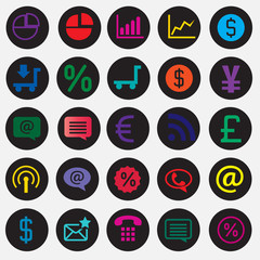 Icon set vector illustration collection