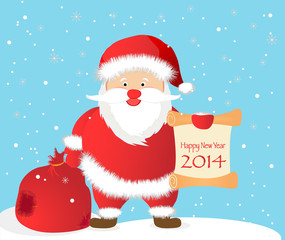 Greeting Christmas and New Year card