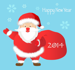 Greeting Christmas and New Year card