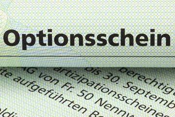schweizer Optionsschein