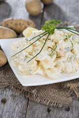 Portion of homemade Potato Salad