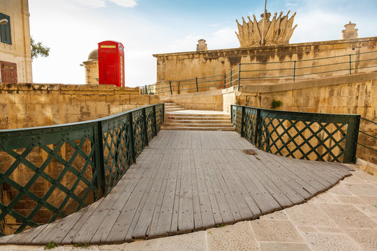 Maltese architecture in Valletta, Malta