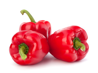 red pepper isolated on white background