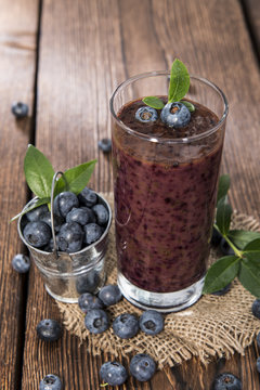 Fresh made Blueberry Smoothie