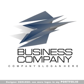 Logo abstract business vector