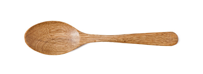 wooden spoon isolated on a white background