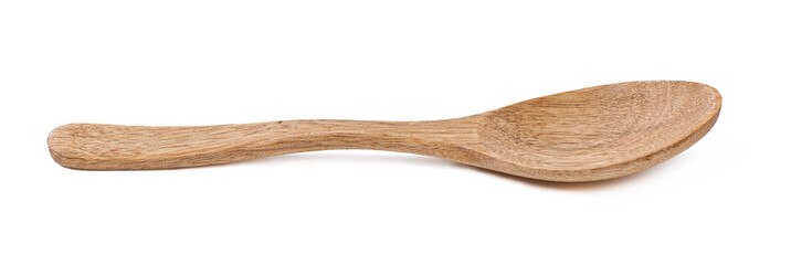 wooden spoon isolated on a white background