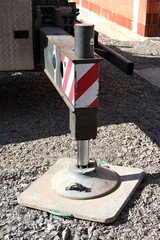 Hydraulikstütze eines Mobilkrans
