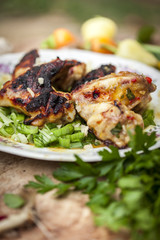 chicken wings in marinade