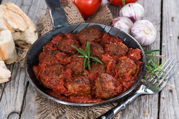 Meatballs in Tomato Sauce
