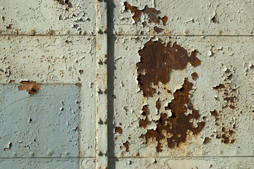 Texture with faded colors and rust