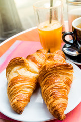 coffee and croissants