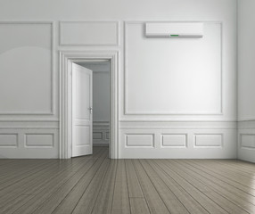 Interno con aria condizionata