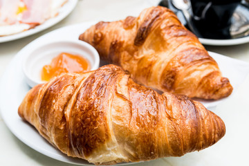 coffee and croissants