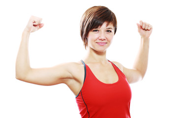 Fototapeta premium sporty young woman