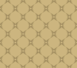Fototapeta premium quilted fabric - light brown pattern seamless