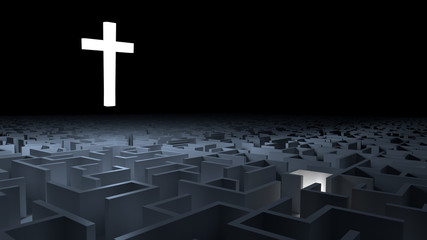 Croce e labirinto