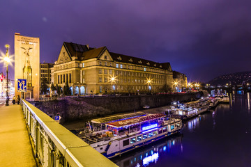 Night landscape in Prague