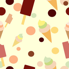 pattern of ice cream