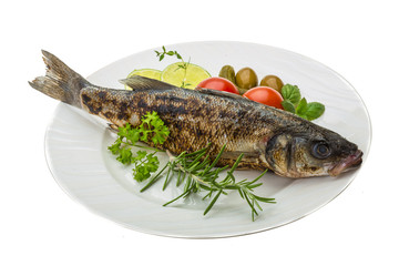 Roasted seabass