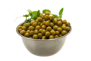 Marinated green peas