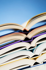 Closeup of Open Books