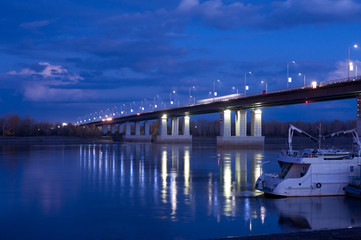 Fototapeta premium night bridge