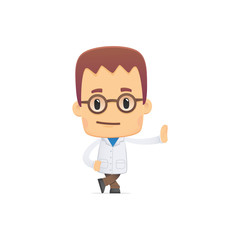 scientist. in various poses for use in advertising,