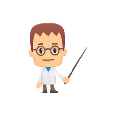 scientist. in various poses for use in advertising,