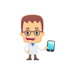 scientist. in various poses for use in advertising,