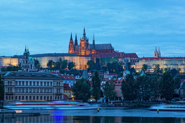 Night view of Prague