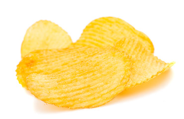 potato chips isolated