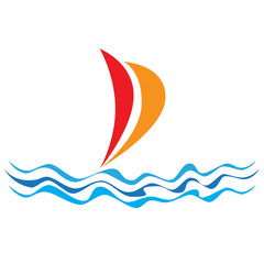 Vector 	Logo sailing