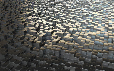 Fototapeta premium abstract background steel cubes