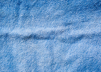 Blue towel texture and background