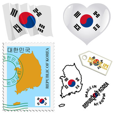 national colours of South Korea