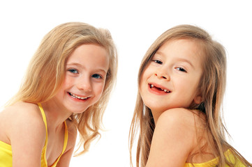 Portrait of  little ballet dancers