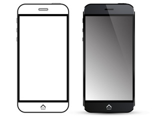 Black Smart Phone Vector
