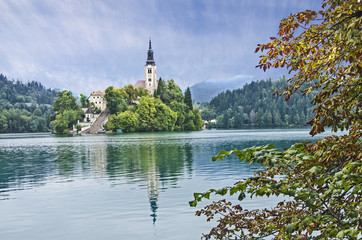 Fototapeta na wymiar Bled lake