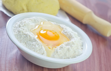 flour and eggs